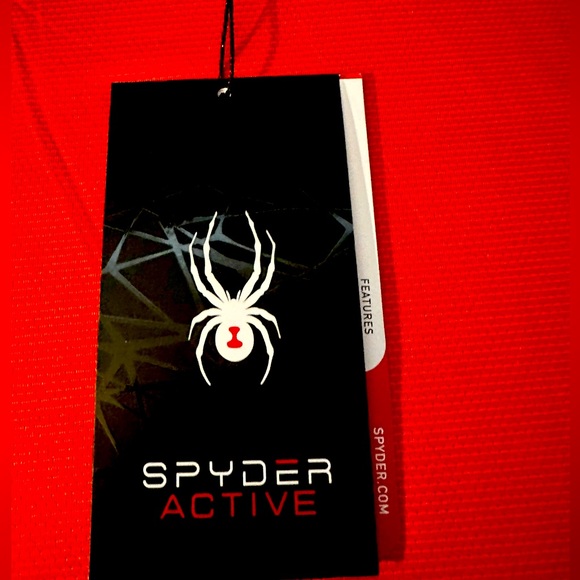 SPYDER ACTIVE MEN'S LARGE T-SHIRT RED & BLACK - Picture 3 of 6